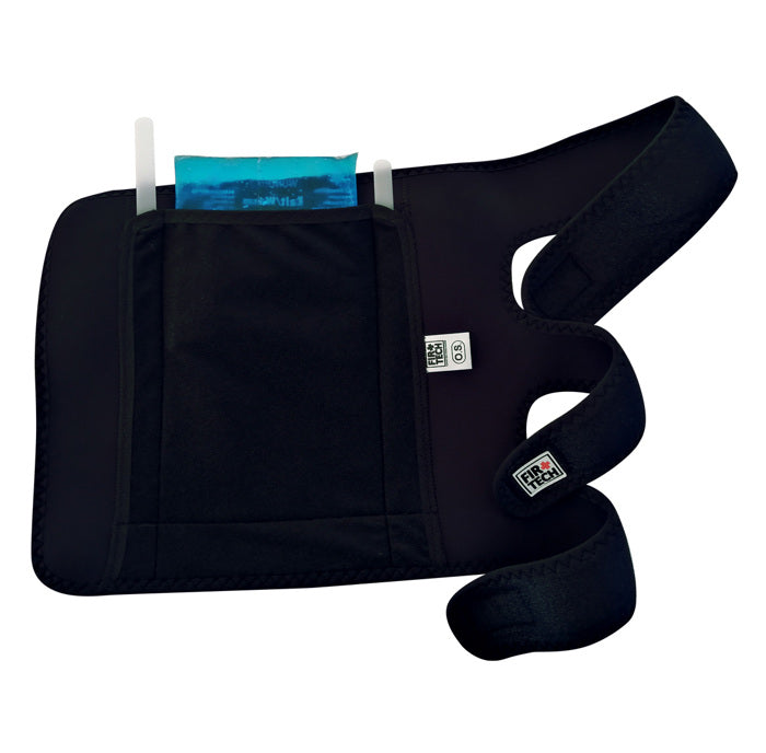 Infrarød benstøtte med varme- og kuldepakke